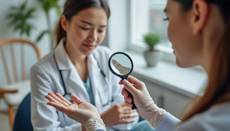 Cliente qui présente une anomalie de l'ongle : la conduite à tenir